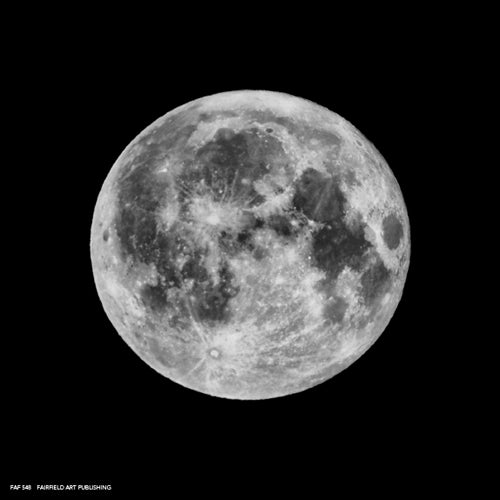 Phases of the Moon III by Anon Wall Art Décor 6 x 6 Art Print