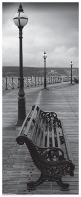 Bench on the Boardwalk by Anon Wall Art Décor 20 1/2 x 8 1/2 Art Print