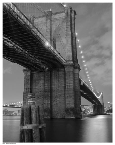 Brooklyn Bridge Shadow by Pavone Wall Art Décor 14 ½ x 11 ½ Art Print