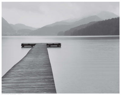 Solitude at the Pier by Anon Wall Art Décor 14 1/2 x 18 1/2 Art Print