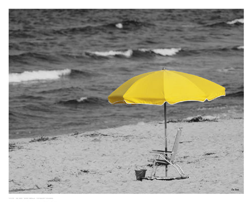 Sunny Umbrella by Eve Turek Wall Art Décor 11 1/2 x 14 1/2 Art Print
