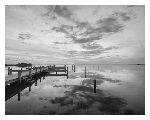 Framed Dock Sunset by Eve Turek | 11 1/2 x 14 1/2