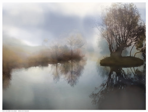 Framed Lake Sunrise by Neil German | 12 ½ x 16 ½