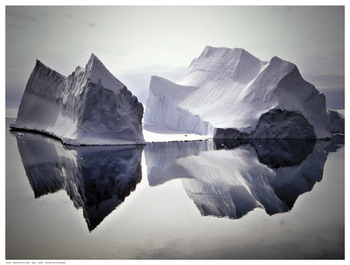 Iceberg Reflections by Anon Wall Art Décor 12 ½ x 16 ½ Art Print