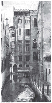 Venetian Canal by Anon Wall Art Décor 24 1/2 x 12 1/2 Art Print