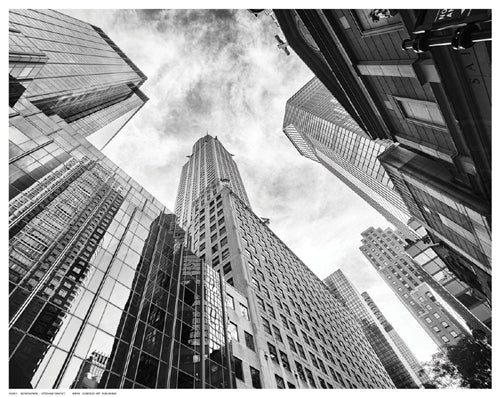 Framed NYC Skyscrapers by Stéphane Graciet | 11 ½ x 14 ½