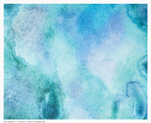 Framed Aquamarine II 8 ½ x 10 ½
