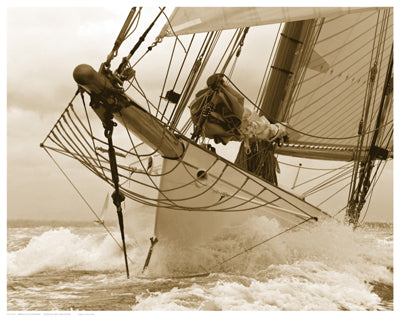 Breaking the Waves by Anon Wall Art Décor 11 1/2 x 14 1/2 Art Print