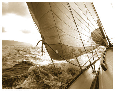 Sailing Towards the Sun by Anon Wall Art Décor 11 1/2 x 14 1/2 Art Print