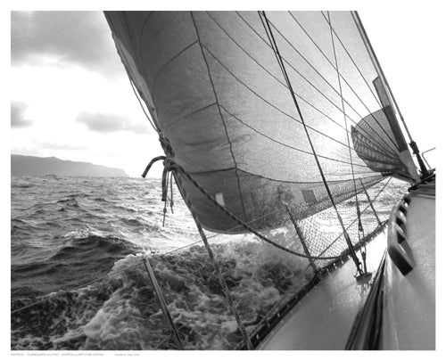 Heeling to Port by Anon Wall Art Décor 8 1/2 x 10 1/2 Art Print