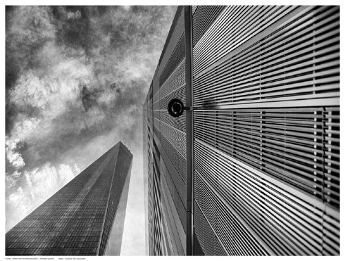 Framed Perspective on Freedom Tower by Stéphane Graciet | 12 ½ x 16 ½ Art ...