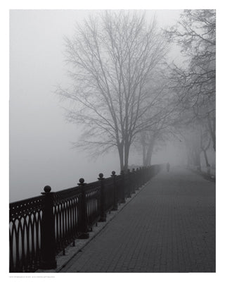 Promenade in the Mist by Anon Wall Art Décor 15 x 12 Art Print