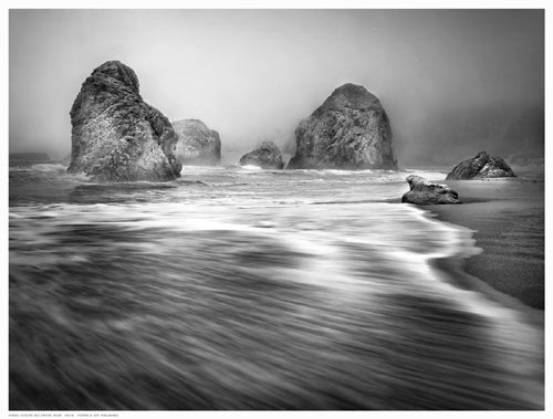 Framed Coastal Sea Stacks 12 ½ x 16 ½