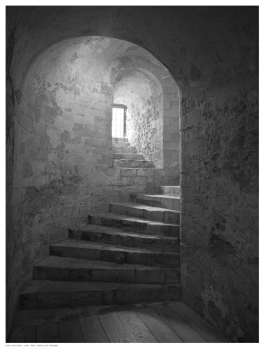 Framed Castle Steps 16 ½ x 12 ½