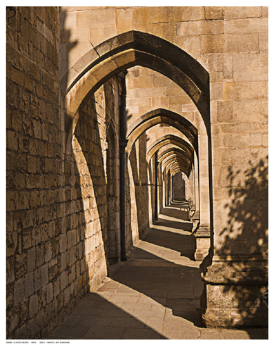 Cloister Arches by Anon Wall Art Décor 14 ½ x 11 ½ Art Print