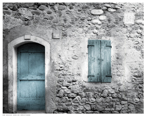 Framed Vintage Facade by Valentina | 11 ½ x 14 ½