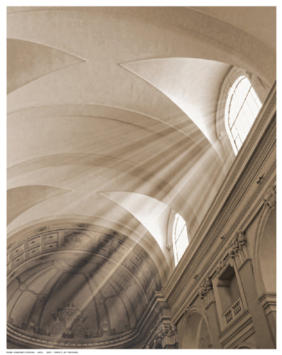 Sunbeamed Cathedral by Anon Wall Art Décor 14 ½ x 11 ½ Art Print