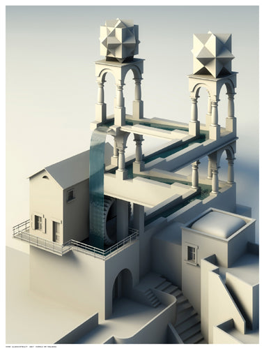 Illusion of Reality by Anon Wall Art Décor 16 ½ x 12 ½ Art Print