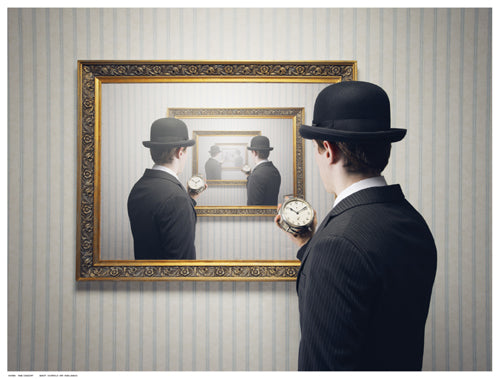 Framed Time Concept 12 ½ x 16 ½