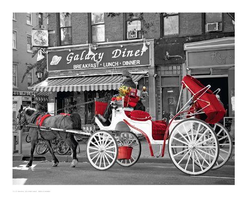 Framed Ninth Avenue Carriage by Igor Maloratsky | 16 x 20