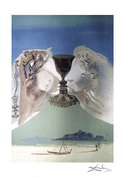 Chalice of Love by Salvador Dali Wall Art Décor 24 x 17 Art Print