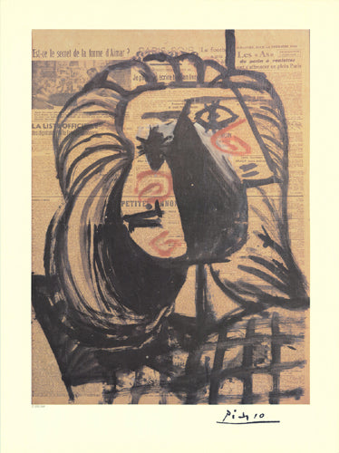 Untitled Composition by Pablo Picasso Wall Art Décor 33 x 24 ¾ Art Print