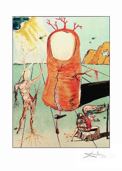 The Thumb by Salvador Dali Wall Art Décor 24 x 18 Art Print