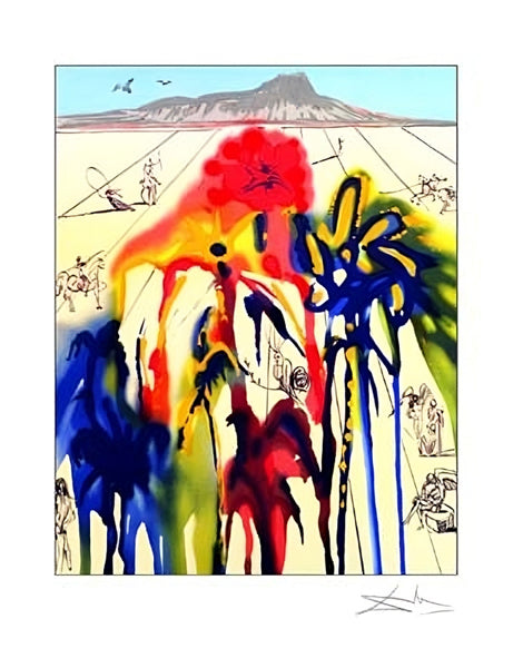 Art Print Diamond Head A by Salvador Dali Wall Art Décor 24 x 18