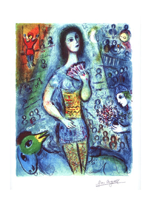 Framed Circus Dancer by Marc Chagall | 24 x 18