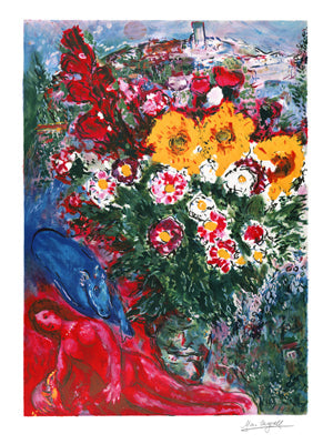 Framed Le Soucis by Marc Chagall | 24 x 18
