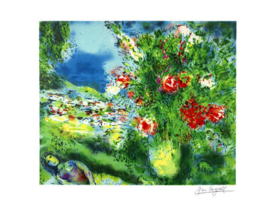 Paysage by Marc Chagall Wall Art Décor 18 x 24 Art Print