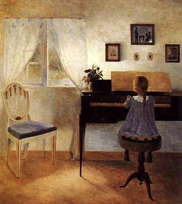 The Young Pianist by Peder Ilsted Wall Art Décor 26 x 24 Art Print