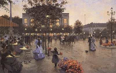 Bustling Boulevard by Christa Kieffer Wall Art Décor 24 x 36 Art Print