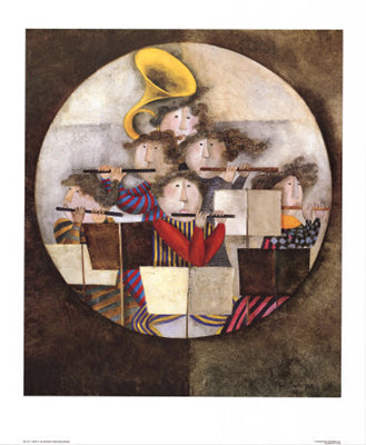 Framed Opus II by Graciela Rodo Boulanger | 31 ¼ x 25 ½