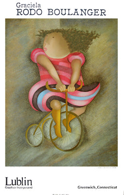 Lithograph Tricycle by Graciela Rodo Boulanger Wall Art Décor 34 1/4 x 22 Art Print