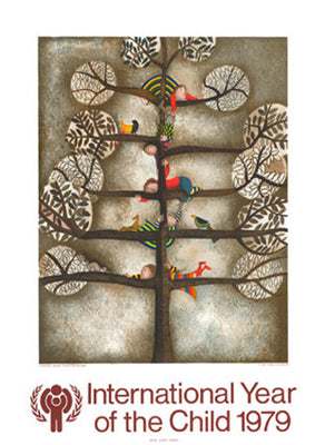 Framed International Year of the Child 1979 by Graciela Rodo Boulanger