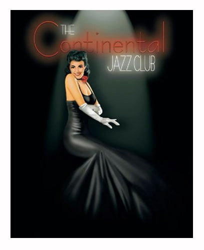 Continental Jazz Club by Ralph Burch Wall Art Décor 22 x 18 Art Print