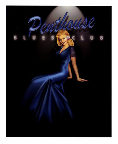 Penthouse Blues Club by Ralph Burch Wall Art Décor 22 x 18 Art Print