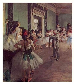 The Dancing Class by Edgar Degas Wall Art Décor 20 5/8 x 18 Art Print