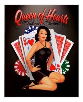 Queen of Hearts by Ralph Burch Wall Art Décor 22 x 18 Art Print