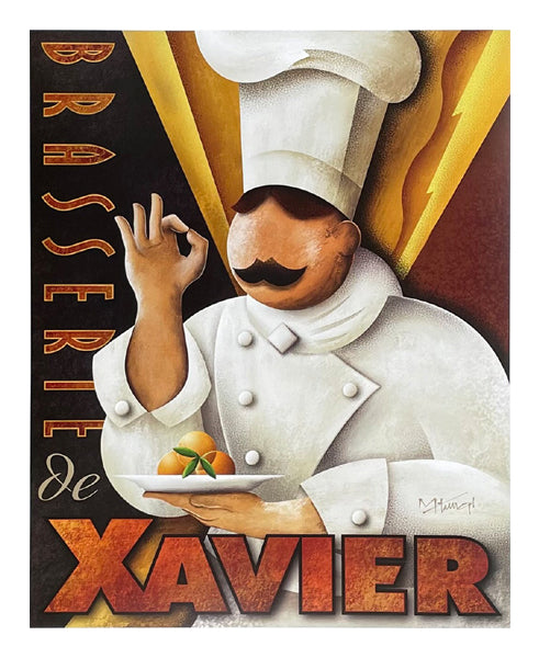 Brasserie de Xavier by Michael Kungl Wall Art Décor 22 x 18 Art Print