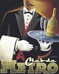 Club de Metro by Michael Kungl Wall Art Décor 22 x 18 Art Print