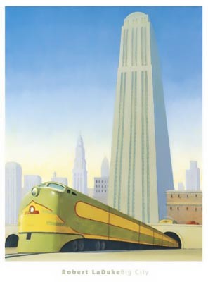 Big City by Robert LaDuke Wall Art Décor 33 x 25 Art Print