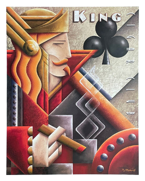 King Cigar Club by Michael Kungl Wall Art Décor 30 x 24 Art Print