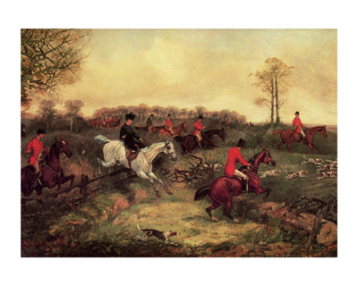 Breaking Cover by Henry Alken Wall Art Décor 8 x 11 Art Print