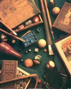 Billiards by Michael Harrison Wall Art Décor 16 x 20 Art Print