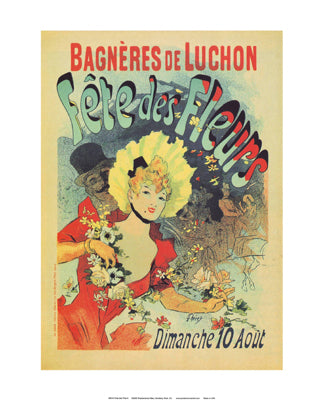Fete des Fleurs by Jules Cheret Wall Art Décor 20 x 16 Art Print
