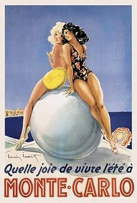Framed Monte-Carlo by Louis Icart | 36 x 24