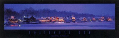 Boathouse Row by Jerry Driendl Wall Art Décor 12 x 36 Art Print