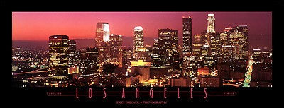 Los Angeles, California by Jerry Driendl Wall Art Décor 14 x 36 Art Print